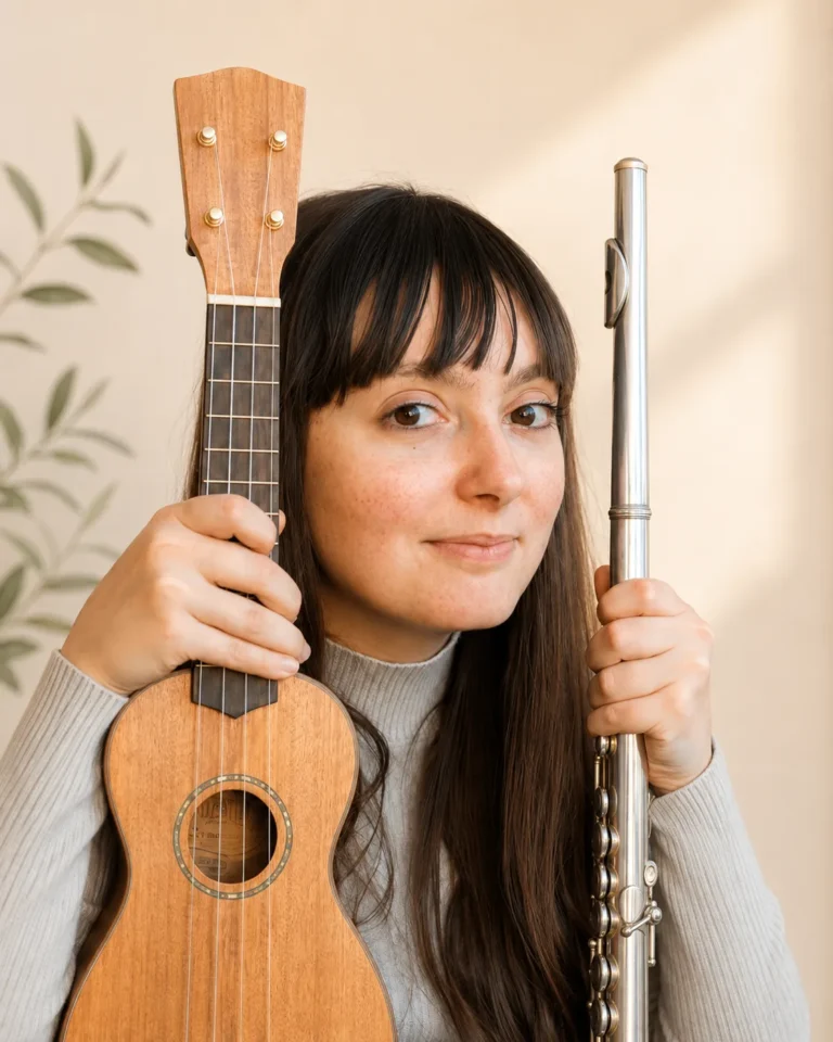 Ritratto di Sofia Panzeri, educatrice musicale e flautista del Centro Origami